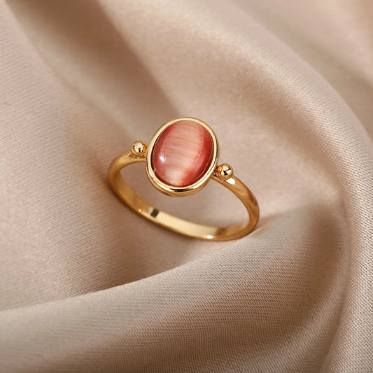 Opal Rings For Women Gold Color